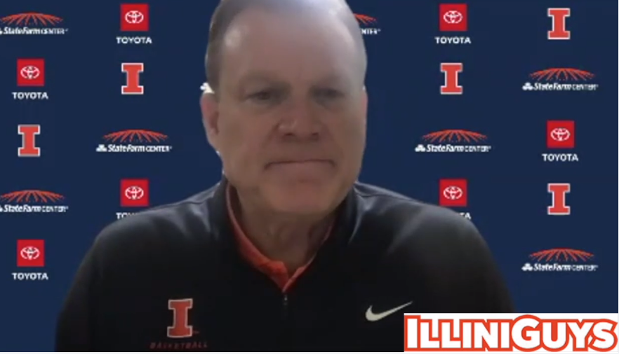 Watch: Illini coach Brad Underwood talks about the win over Kansas St.