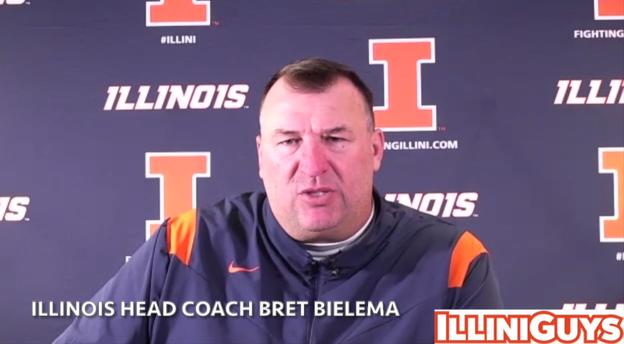 Watch: Bret Bielema talks ahead of Illini's game at Minnesota