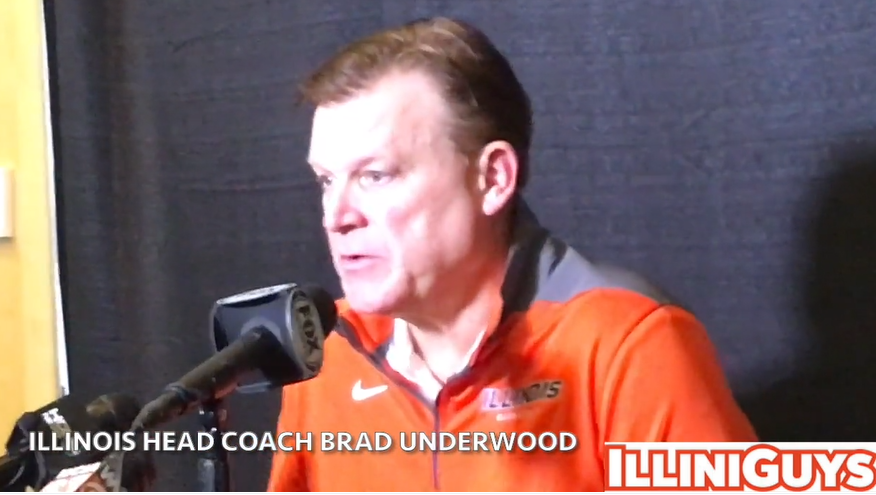 Watch: Illini coach Brad Underwood postgame press conference after Iowa win