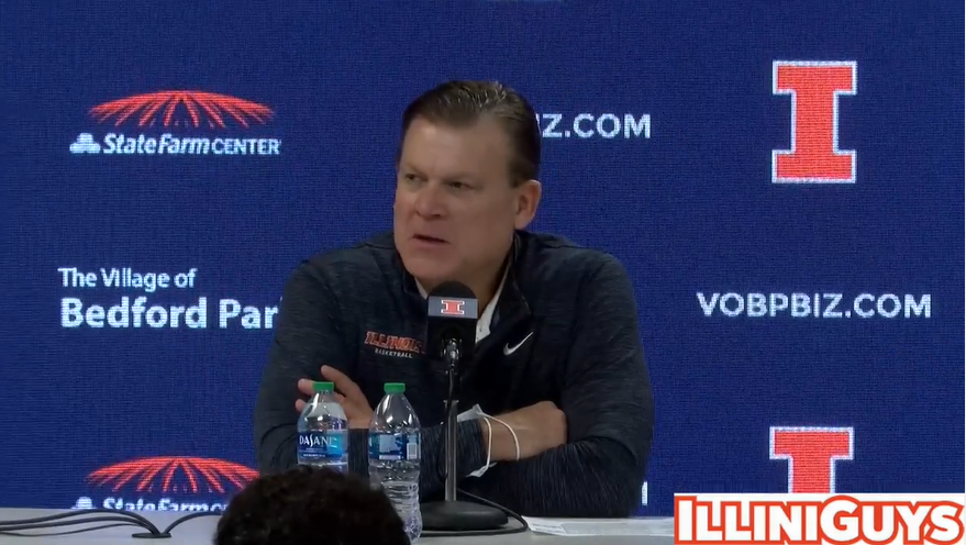 Watch: Illini coach Brad Underwood talks after blowout win over St. Francis