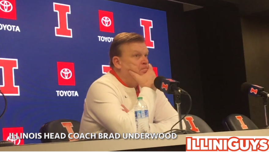 Watch: Illini coach Brad Underwood talks after the Michigan win