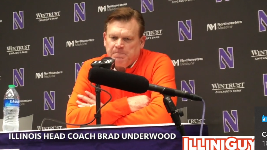 Watch: Illini coach Brad Underwood talks about the team's road win over Northwestern