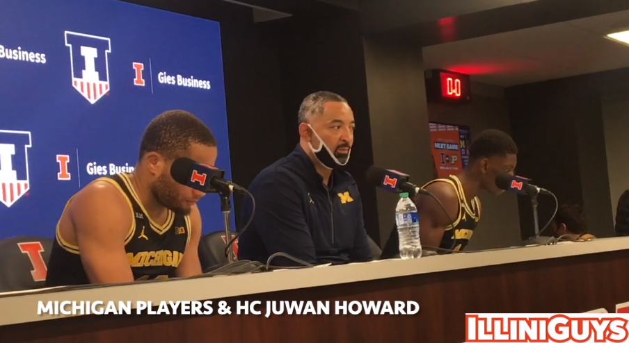Watch: Michigan coach Juwan Howard and players talk after the loss to Illinois