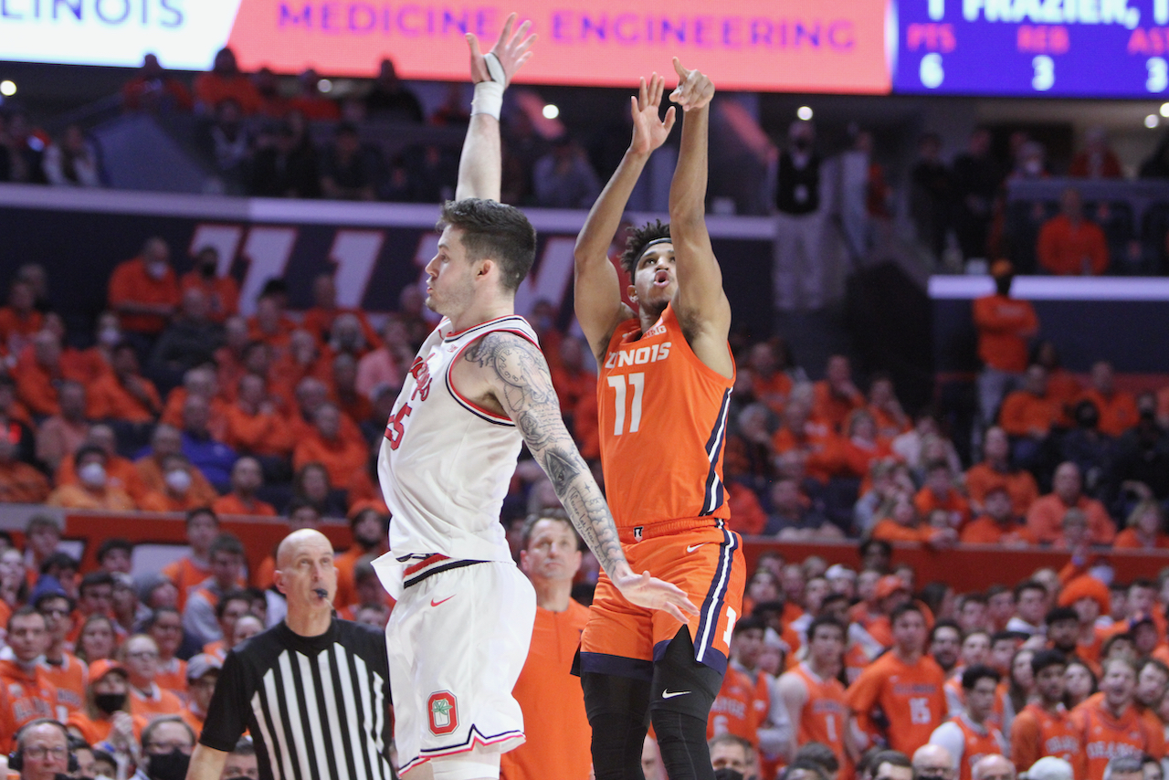 Plummer's School Record-Tying Night Fails to Lift #15 Illini Out Of Upset Loss to 22nd ranked Buckeyes