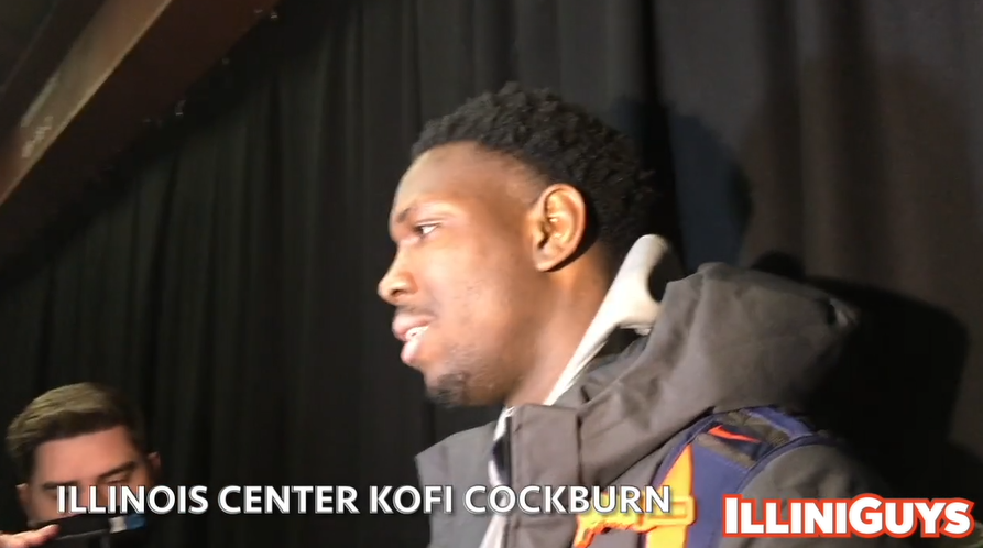 Watch: Illini center Kofi Cockburn talks after Michigan State win