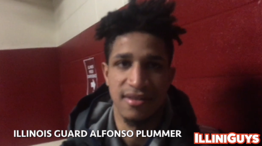 Watch: Illini guard Alfonso Plummer talks about winning in his first trip to Indiana