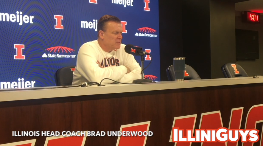 Watch: Illini coach Brad Underwood talks about Top 25 showdown with #11 Wisconsin