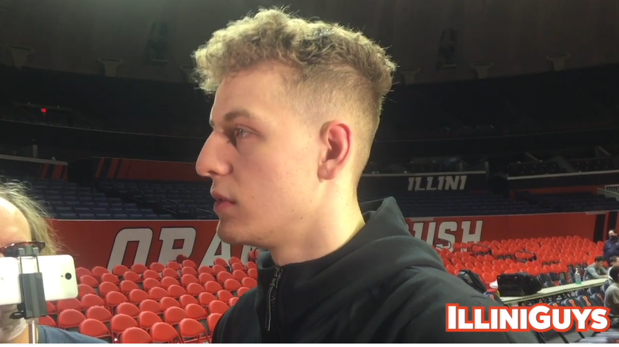 Watch: Illini guard & reigning Wisconsin Mr. Basketball Brandin Podziemski talks about facing his homestate Badgers