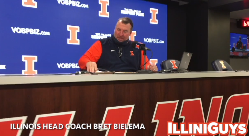 Watch: Illini football coach Bret Bielema talks about completing Signing Day for the 2022 class