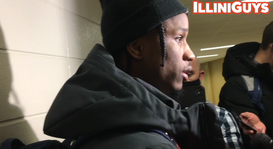Watch: Illini guard Trent Frazier talks with media after Tuesday night's loss at Purdue