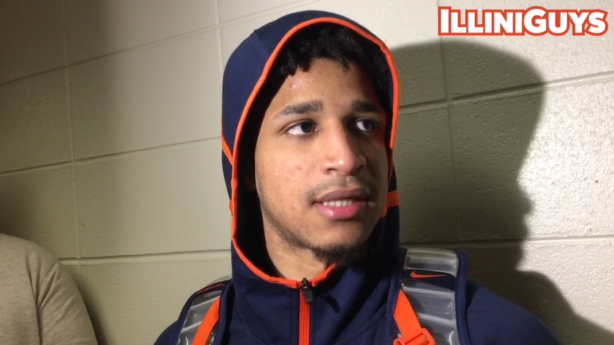Watch: Illini's Alfonso Plummer talks after Tuesday night's loss at Purdue