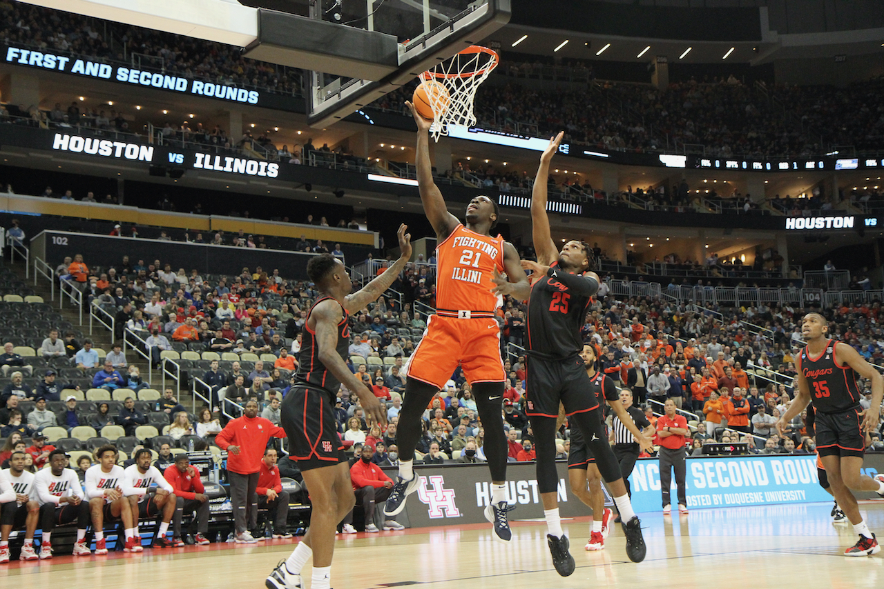 Illini eliminated from NCAA tournament in 68-53 loss to Houston