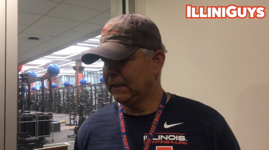 Watch: Illini linebackers coach Andy Buh talks about spring practice