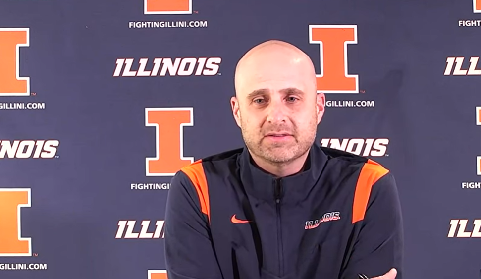 Watch: Illini Football Coordinators Ryan Walters & Barry Lunney Jr. talk prior to the opening of spring practice