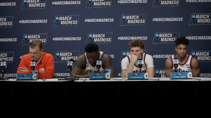 Watch: Illini coach Underwood and players talk about the NCAA tourney opening win over Chattanooga