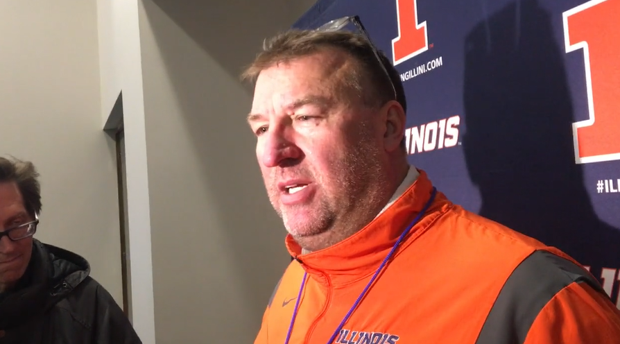 Watch: Illini football coach Bret Bielema talks about the team's 2nd spring scrimmage