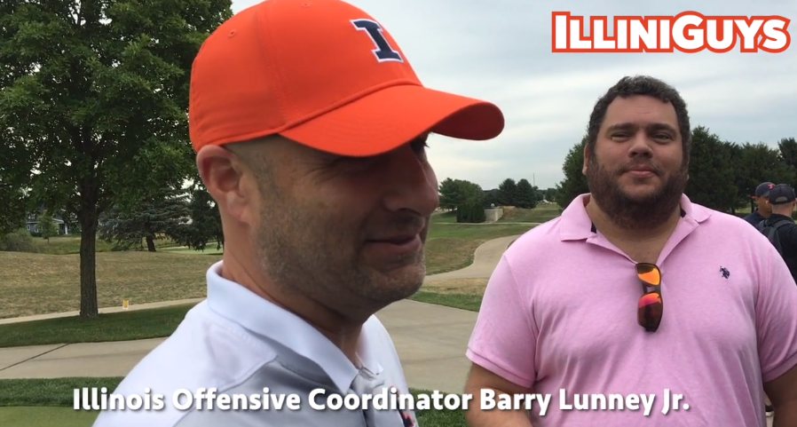 Illini Offensive Coordinator Barry Lunney Jr. talks ahead of his 1st preseason in Orange & Blue