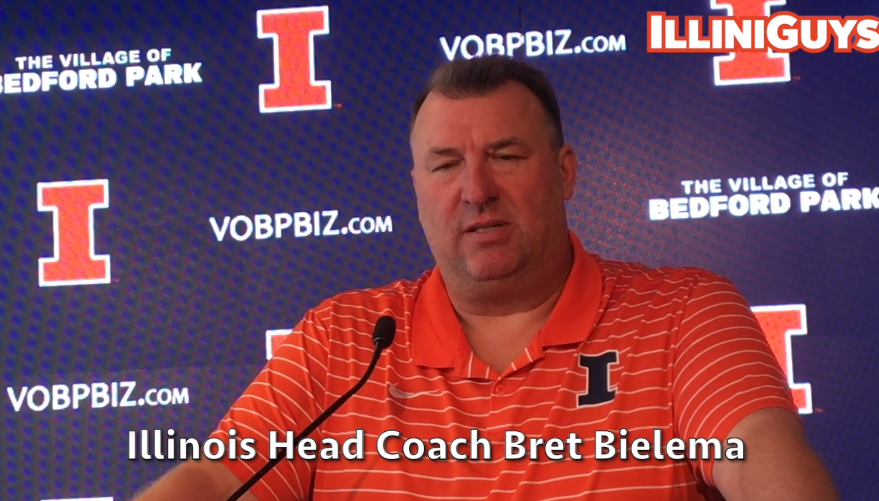 Watch: Illini coach Bret Bielema's weekly news conference ahead of Indiana game