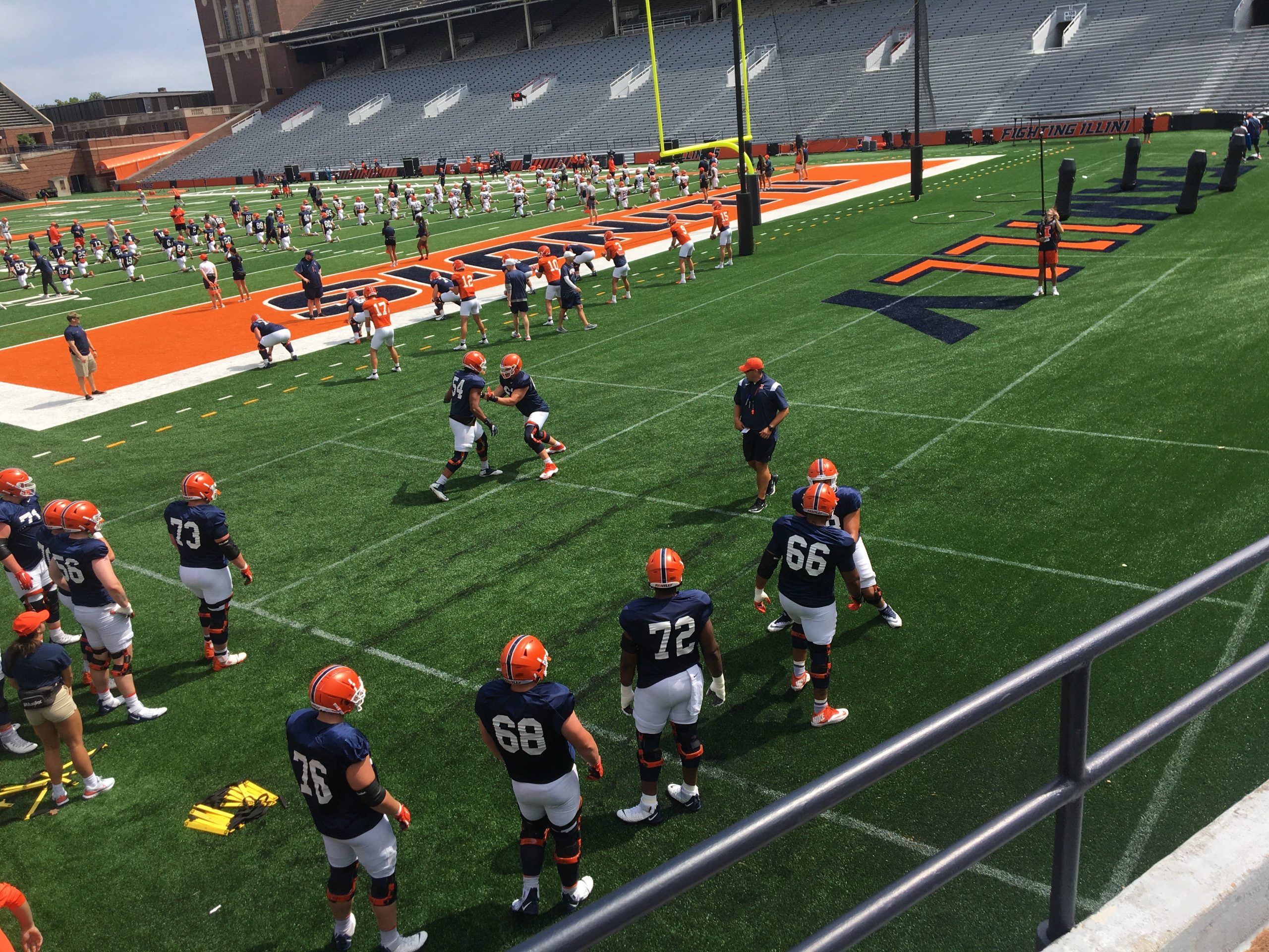 Illini Football 2022 Fall Camp Practice Report #2 (Practice No. 3) - First Day In Shoulder Pads - Aug. 1, 2022