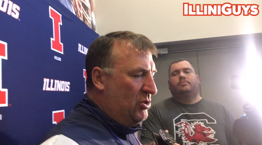 Watch: Illini coach Bret Bielema gives an update prior to Saturday's trip to Wisconsin