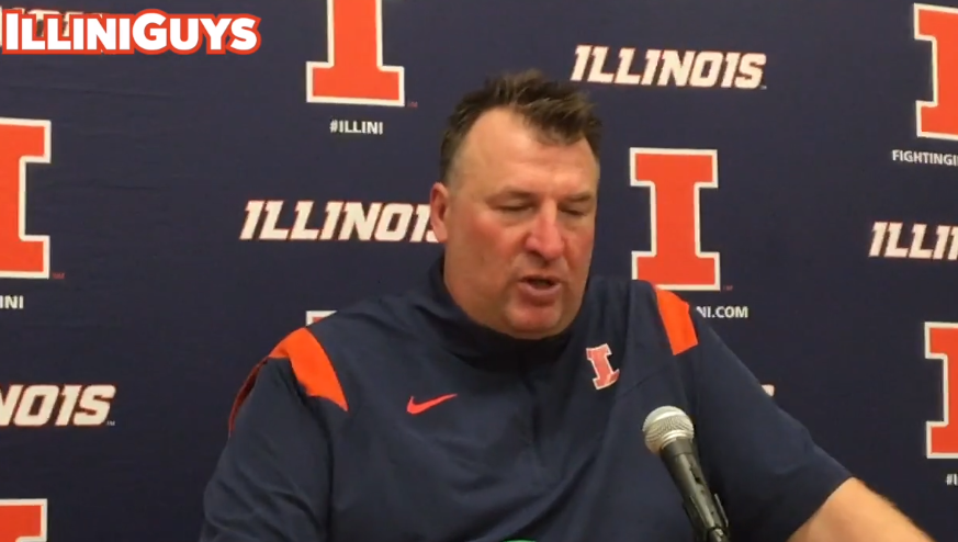 Watch: Illini coach Bret Bielema's postgame news conference after Indiana loss