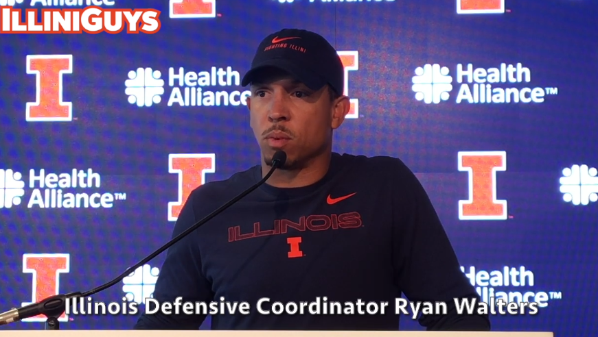 Watch: Illini Defensive Coordinator Ryan Walters' pre-Virginia news conference