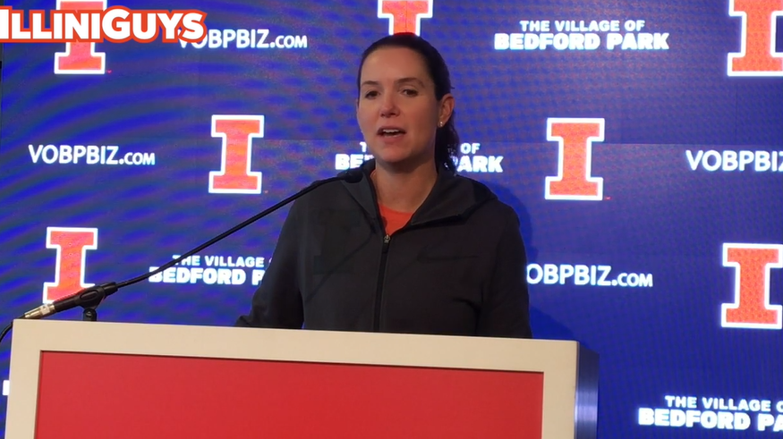 Watch: Illini women's basketball coach Shauna Green talks to reporters before her team's exhibition game vs. Quincy