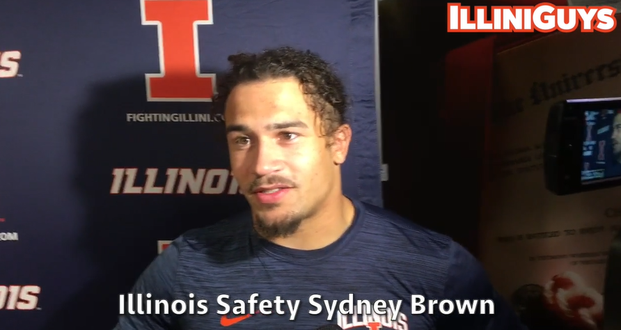 Watch: Illini defensive back Sydney Brown talks after win at Nebraska