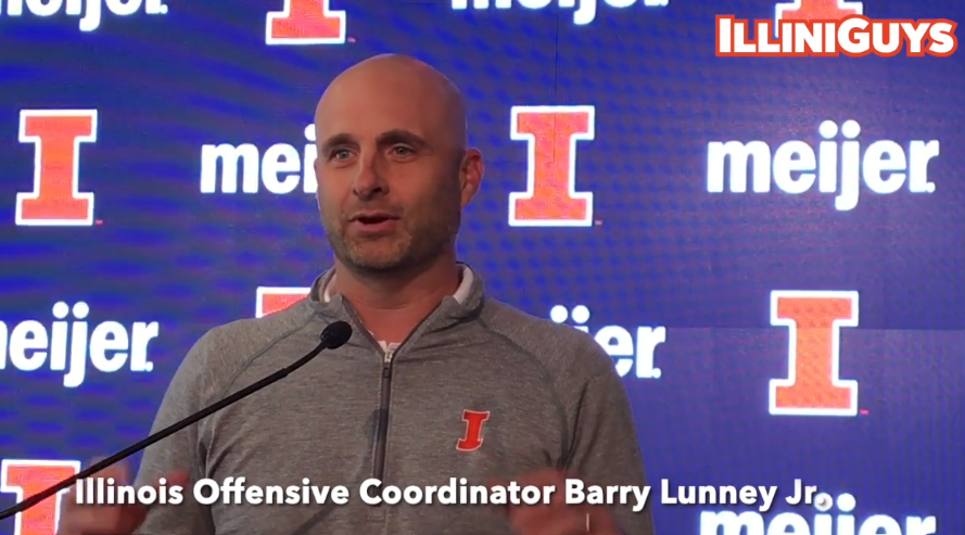 Watch: Illini Offensive Coordinator Barry Lunney Jr. talks Minnesota