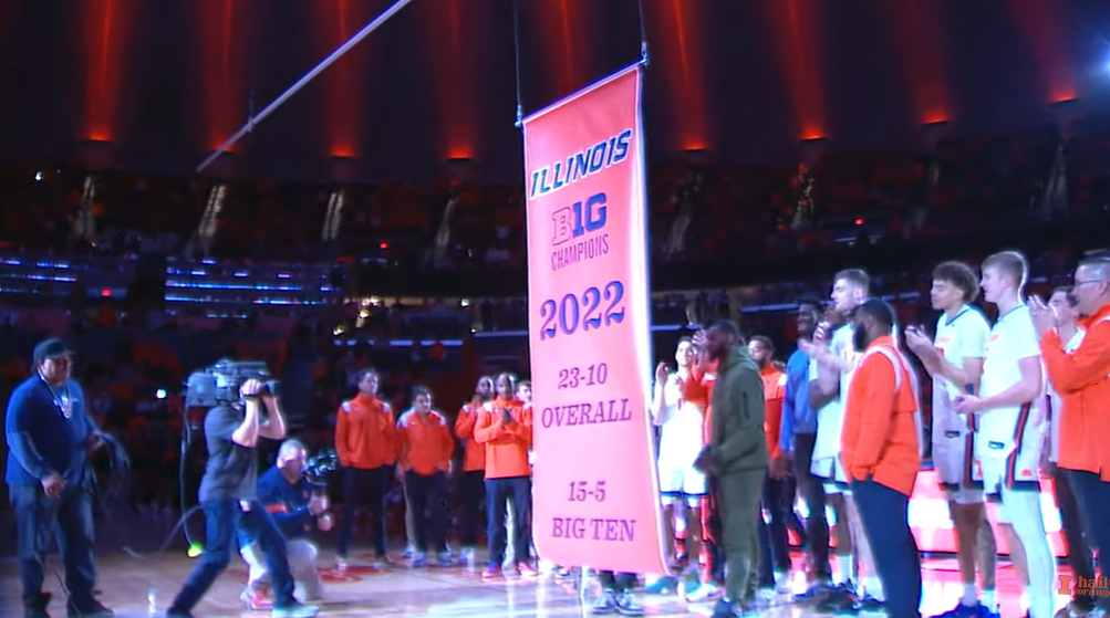 Watch: Illini championship banner ceremony