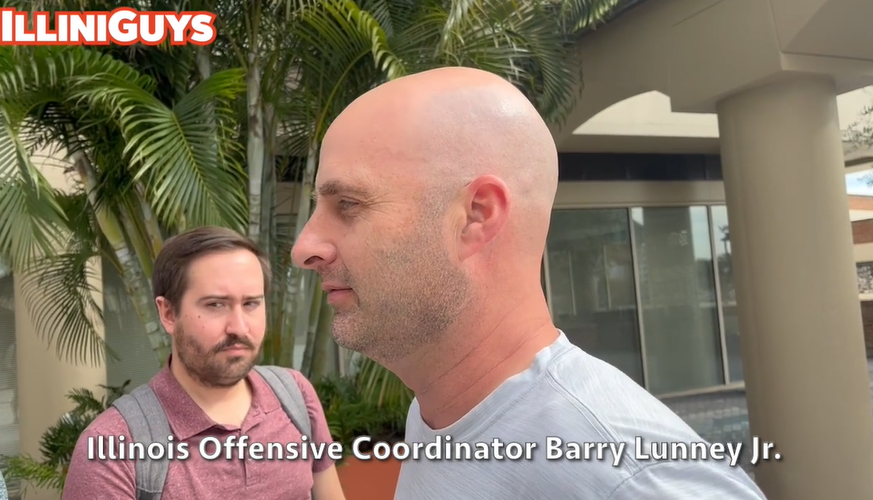 Watch: Illini offensive coordinator Barry Lunney Jr. talks about Monday's bowl game prep
