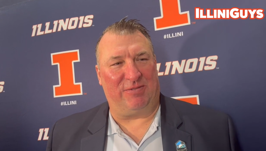 Watch: Illini coach Bret Bielema answers questions at team banquet