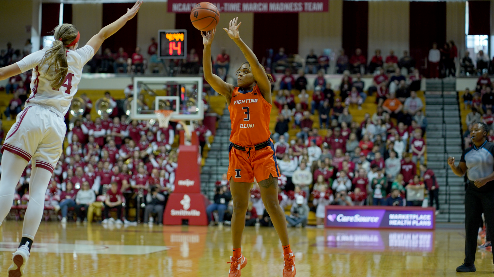 Cook's career-high 33 points lifts Illini to near-upset of #5 Indiana
