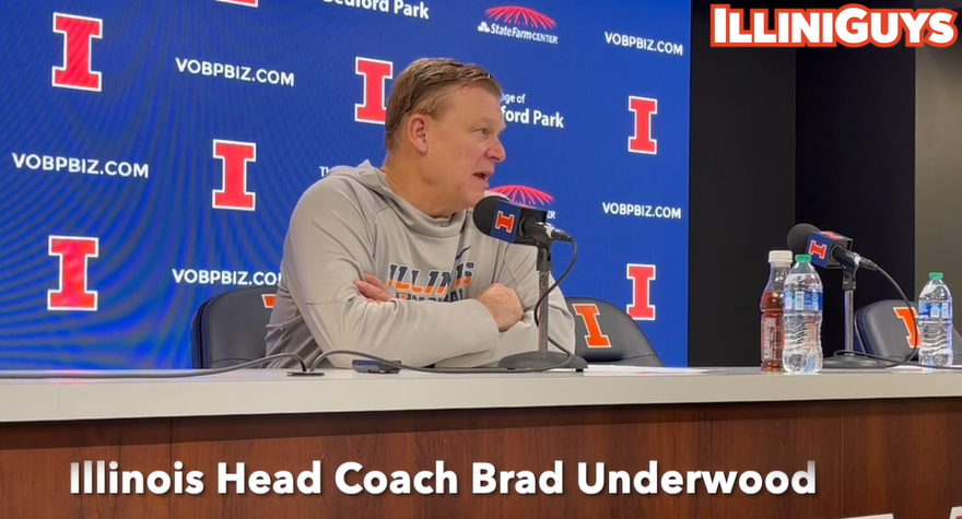 Watch: Illini coach Brad Underwood's postgame news conference after MSU win