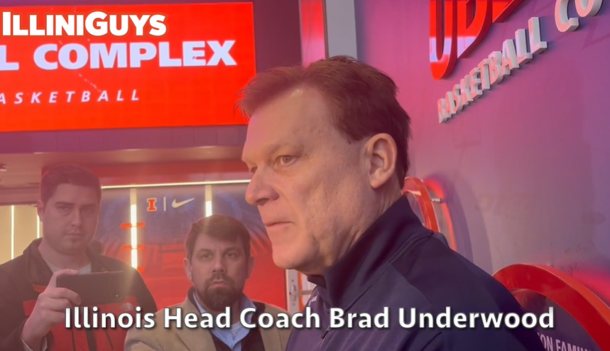 Watch: Illini coach Brad Underwood looks ahead to matchup with Indiana