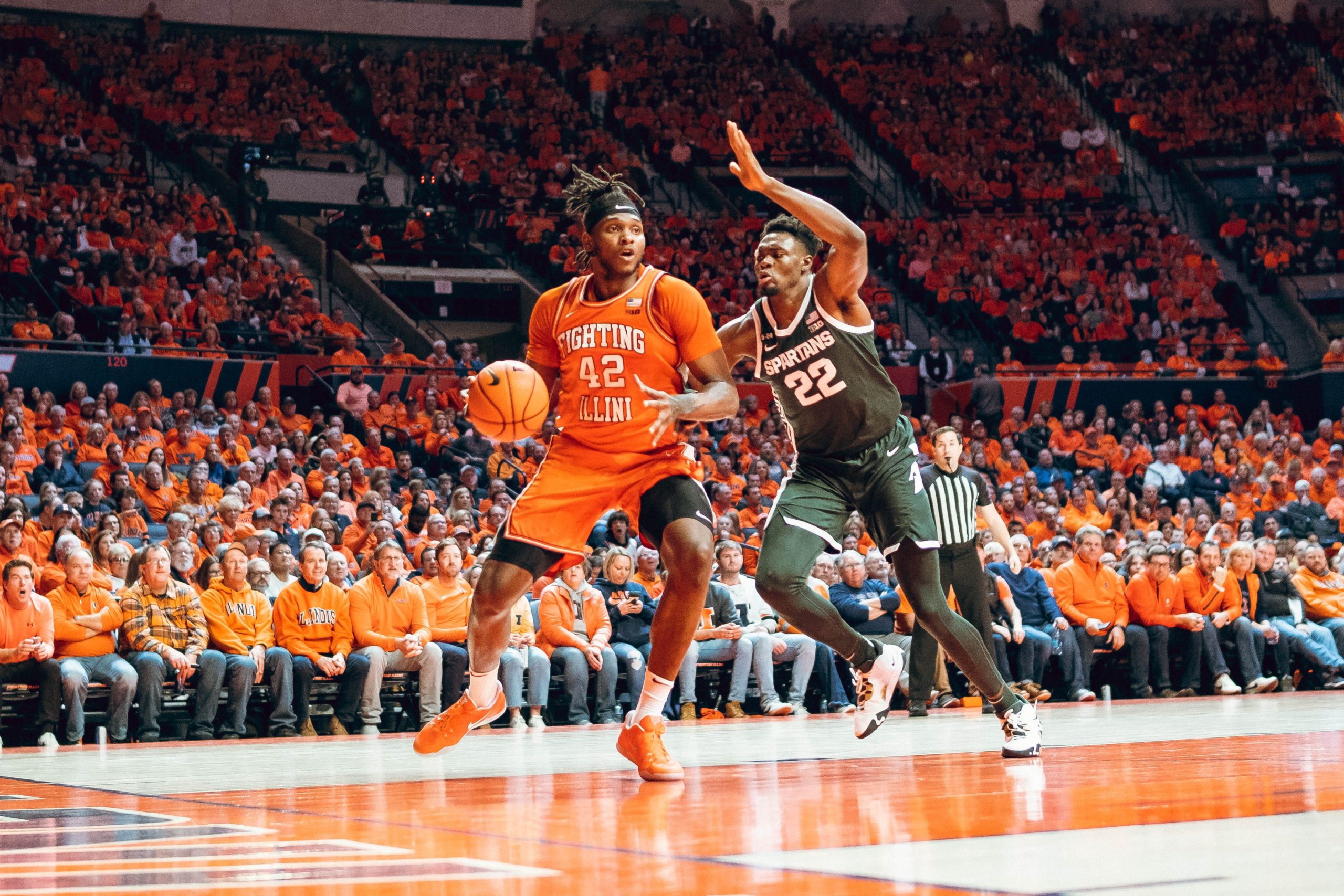 Illini Outmuscle Spartans For Signature 75-66 Win