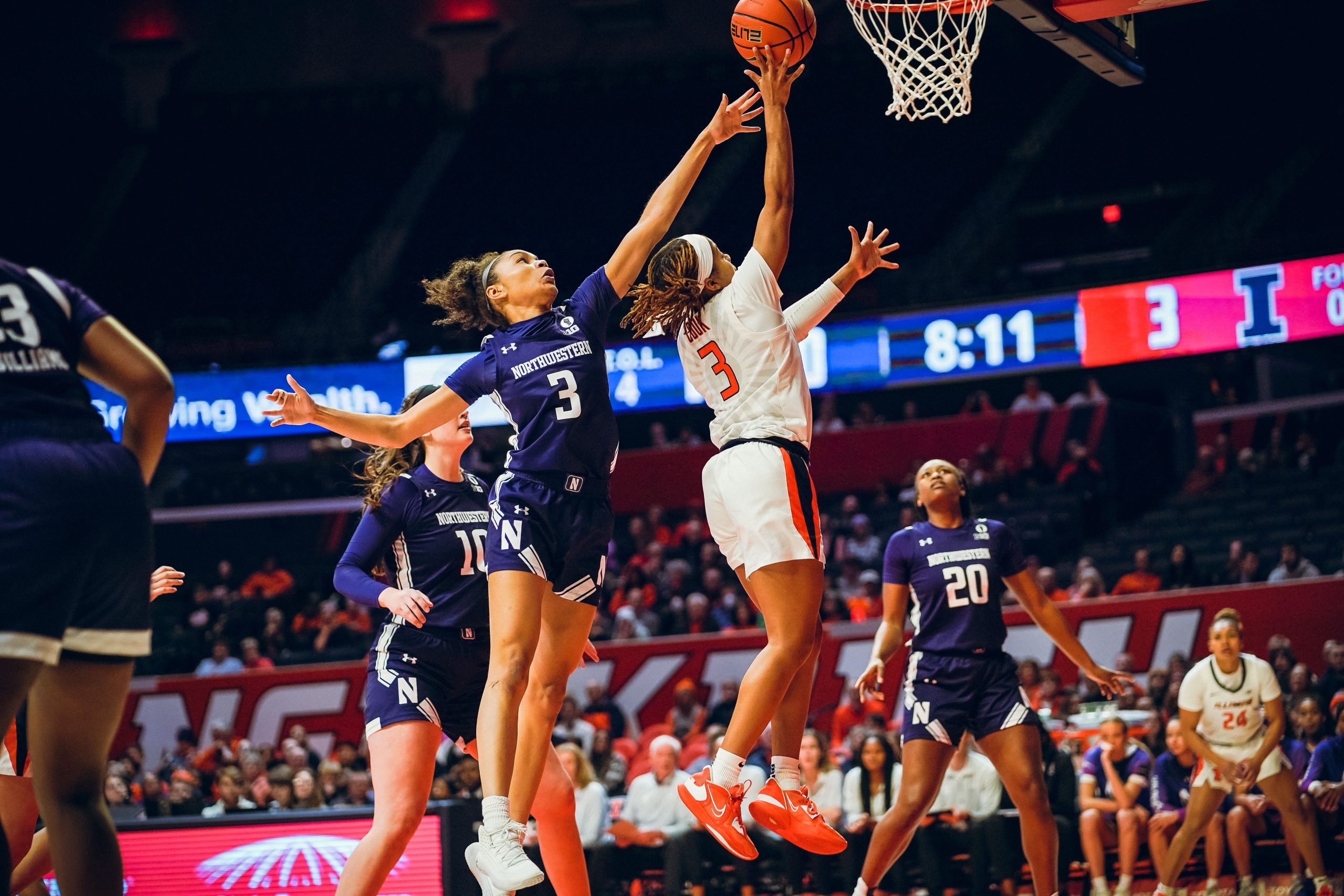 Illini Women’s Hoops Survive Northwestern’s Upset Bid For 7th Straight Win