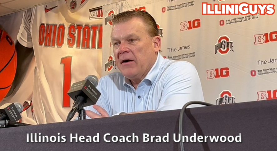 Watch: Illini coach Brad Underwood talks about his team's upset loss at Ohio State