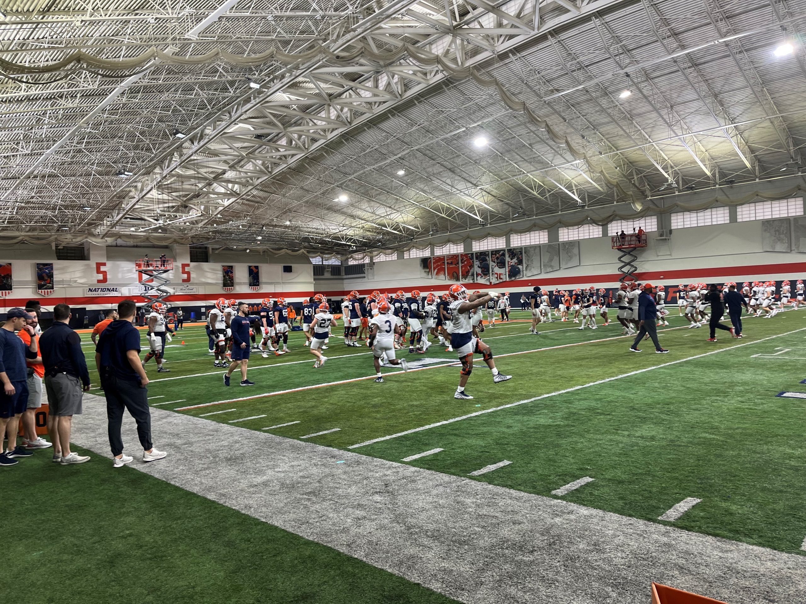 Illini Football 2023 Spring Practice Report #1 (Practice No. 1) - Illini RB Room Physically Looks Different 