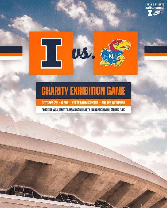 Fighting Illini to Host Jayhawks in Charity Exhibition Supporting Maui Wildfire Relief Efforts