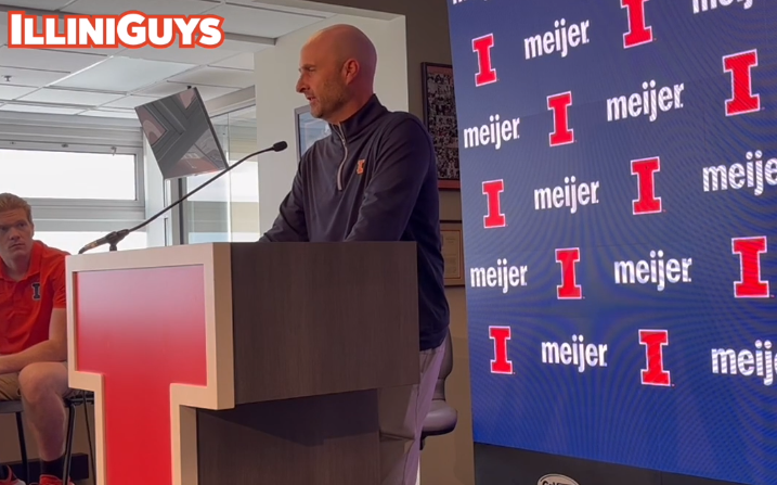 Watch: Illini offensive coordinator Barry Lunney Jr. pre-Purdue news conference