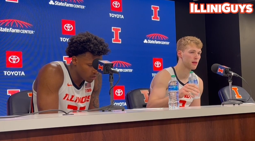Watch: Illini's Hansberry, Domask talk after exhibition win over Ottawa