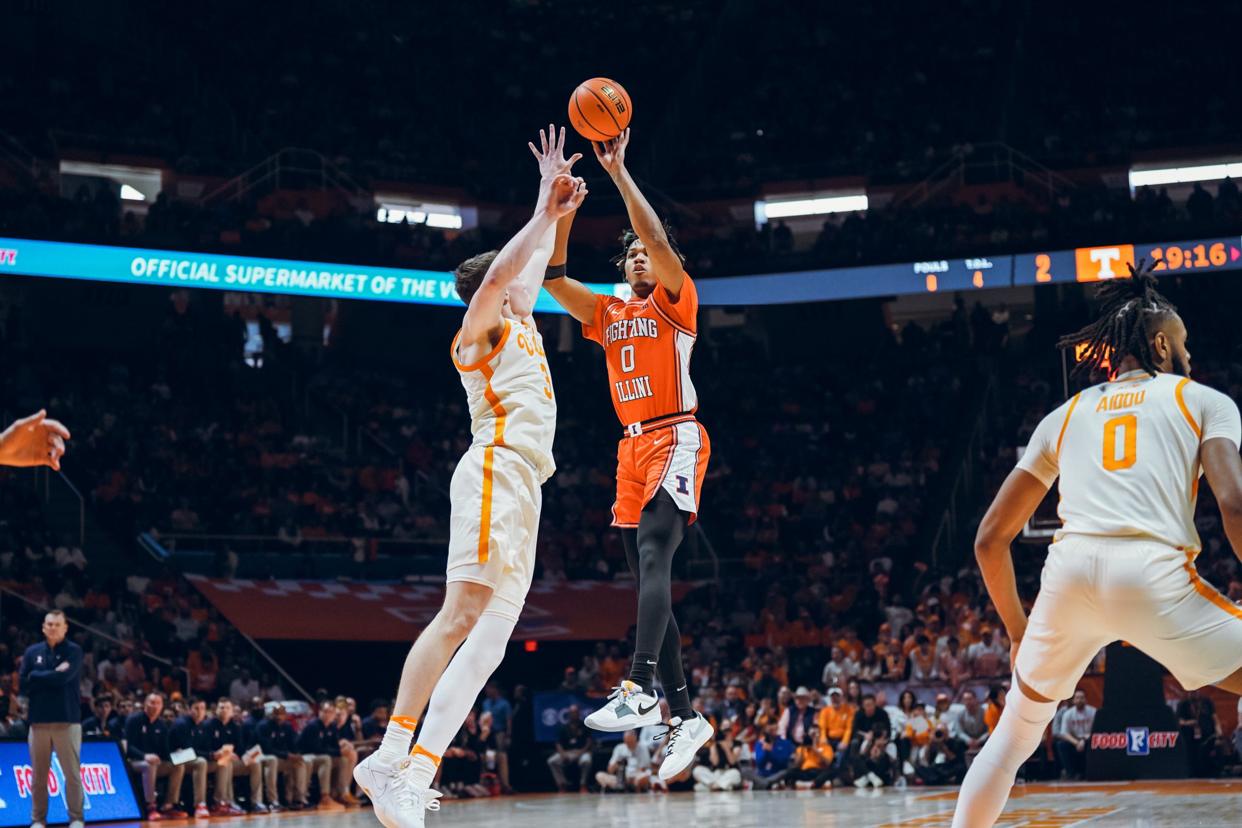 #20 Illini Come Up Short At 17th Ranked Tennessee, 86-79