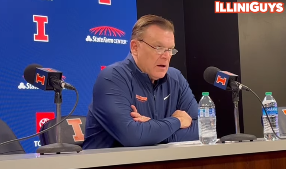 Watch: Illini coach Brad Underwood talks after FDU win