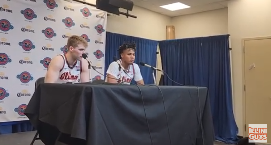 Watch: Illini's Marcus Domask & Terrence Shannon Jr. talk after FAU win