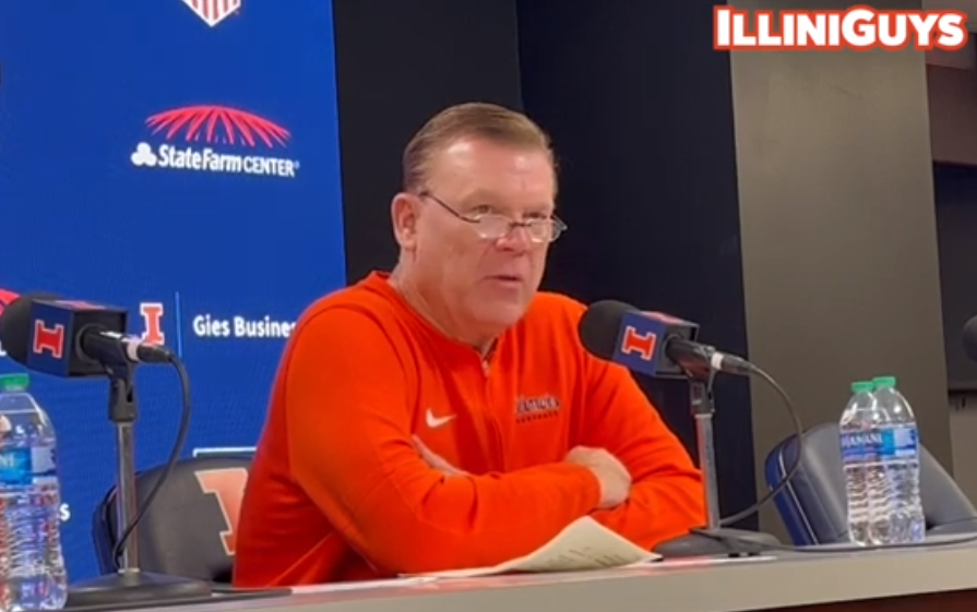 Watch: Illini coach Brad Underwood discuss Northwestern win