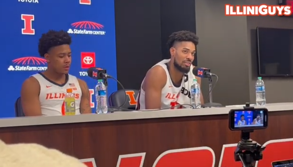Watch: Illini's Justin Harmon & Quincy Guerrier talk about Rutgers win