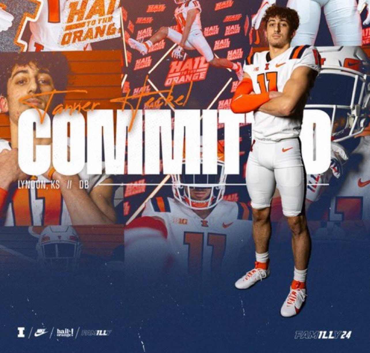 Ked's Recruiting Roundup:  2024 DB Tanner Heckel Commits to Illinois