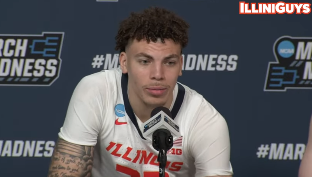 Watch: Illini coach Underwood, Marcus Domask, & Coleman Hawkins postgame presser after win over Duquesne