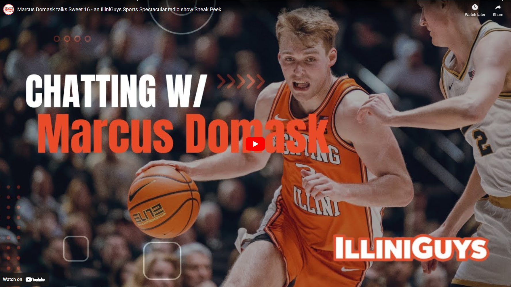 Marcus Domask talks Sweet 16 with the IlliniGuys, Presented By HX Home Solutions
